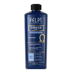 Felps Professional Omega Zero Nanoplastia, botella de 500 ml, ofrece reparación y brillo al cabello.