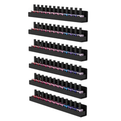 FEMELI portaesmaltes en pared con 6 estantes para ordenar colores