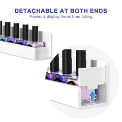 FEMELI estante de pared para uñas, distribución por color para fácil acceso.