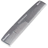 Fendrihan peine de bolsillo de metal con dientes dobles para peinado suave.