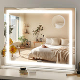 FENNIO Miroir vanité 23x18 avec lumière DEL pour maquillage précis