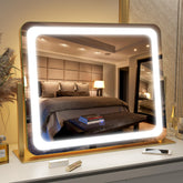 Miroir de vanité FENNIO lumineux 22x19 pouces pour un maquillage précis.