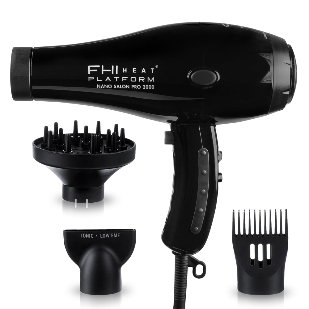 FHI Heat Platform Nano Power Salon Pro 2000 con motor AC potente para secado rápido