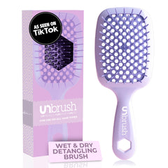 Cepillo UNbrush de FHI Heat con cerdas DuoFlex para deshacer nudos sin dolor.
