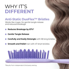 UNbrush con dientes mini para suavizar cabellos finos.
