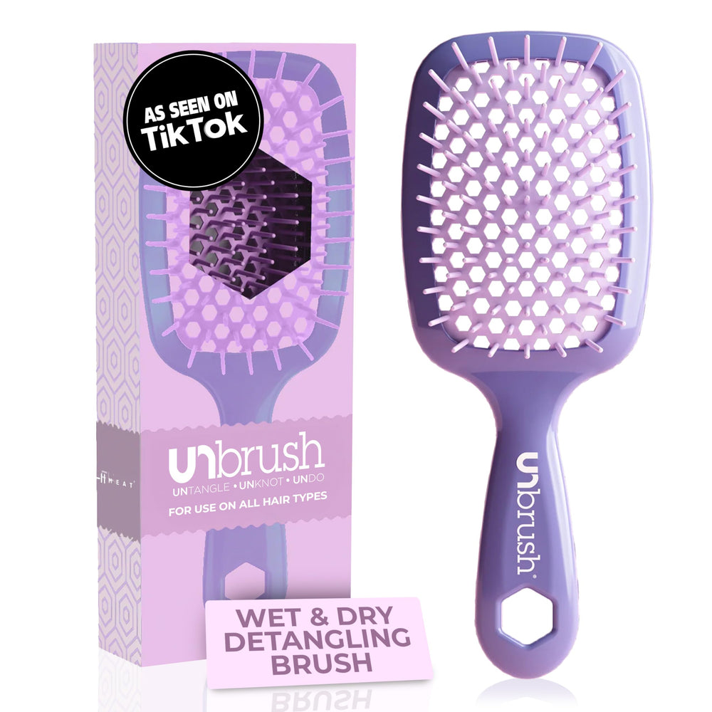 UNbrush de FHI Heat desenreda cabello mojado sin dolor.