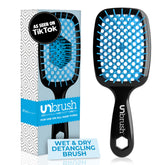 Pincel FHI Heat UNbrush con cerdas DuoFlex antiestáticas para desenredar sin tirones.