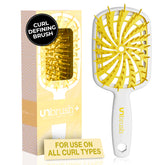 UNbrush Plus de FHI Heat, diseño cushion espiral para desenredar cabellos finos con suavidad.