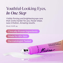 Textura suave de Fièra Bakuchiol Firming Eye Cream para contorno