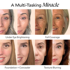 Fièra corrector-fondo lujo Sand textura cremosa para retoques rápidos.