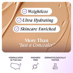 Fièra corrector-fundación lujo Bisque aplicador: aplicación uniforme y suave.