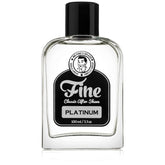 Mr. Fine Aftershave Platinum, botella elegante para una sensación fresca tras el afeitado.