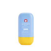 First Aid Beauty – emballage du lait solaire hydratant SPF45, pratique et élégant