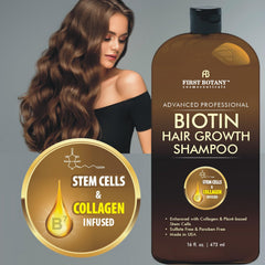 First Botany Champú colágeno y células fortalece el cabello y aporta elasticidad.