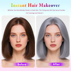 Firstfly spray gris para cabello: aplicación fácil y rápida.