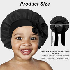 Gorro FIRSTPELLA seda azul claro para dormir cómodo y transpirable