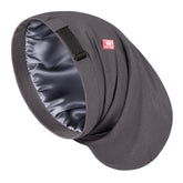 Bonete satin grande Fittia, interior sedoso para proteger rastas durante el sueño.