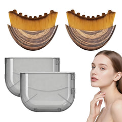 FIYY6VC brocha contorno linfaticos rostro primer plano cerdas suaves para masaje relajante