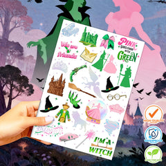 FKBBO dual-color prismatic foil tats catch eyes during Halloween festivities.