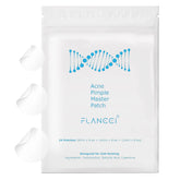 Parche Flancci hidrocoloide con Calendula sobre espinilla, cuidado suave para el acné.