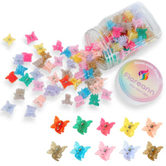 Clips mini mariposa FLAREANN coloridos para cabello fino de bebé