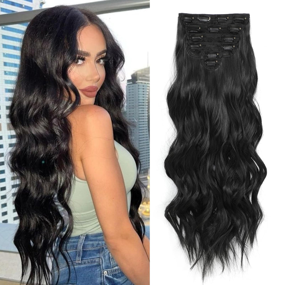 Extensiones Fliace clip-in de 6 piezas para volumen natural