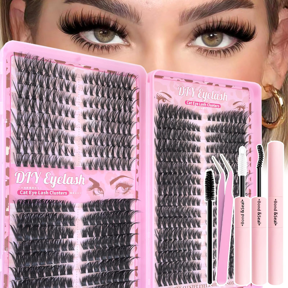Floranest kit de pestanas agrupadas con 560 unidades 9-16 mm para estilos naturales