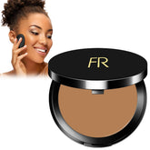 Flori Roberts crema a polvo base mate para tono profundo, cobertura duradera.