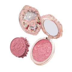 Flower Knows Strawberry Rococo blush relieve: diseño 3D único, ideal como regalo decorativo.