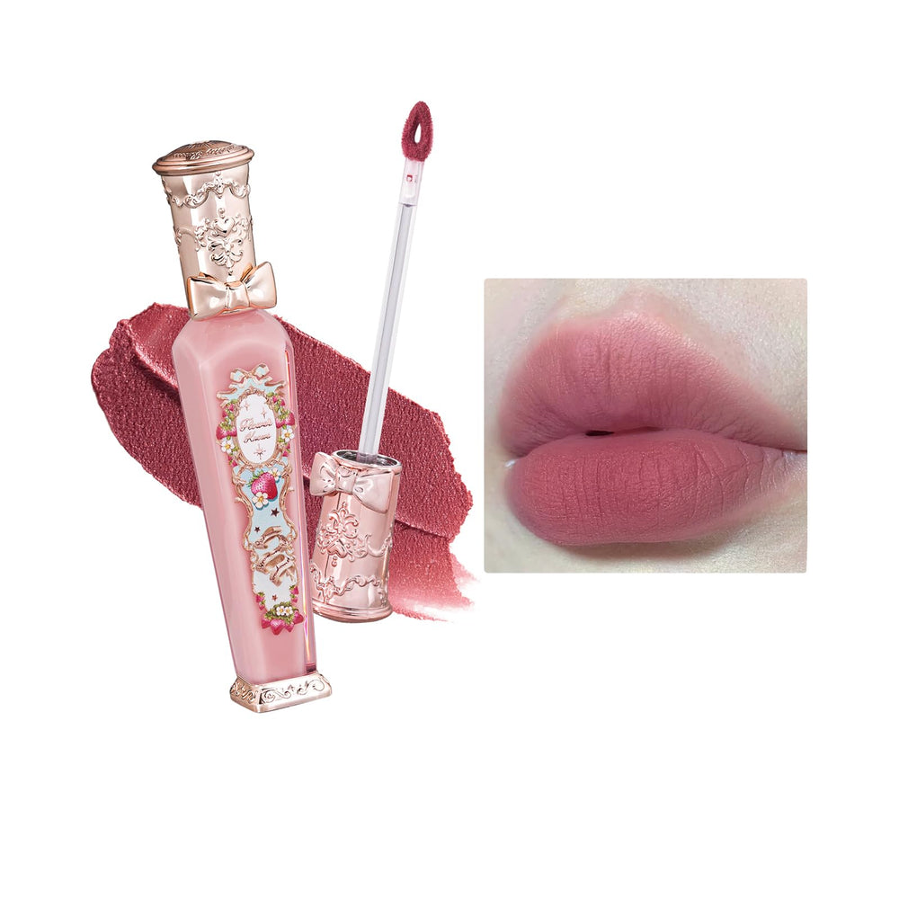 Flower Knows botella crema labial Rococo con color duradero.