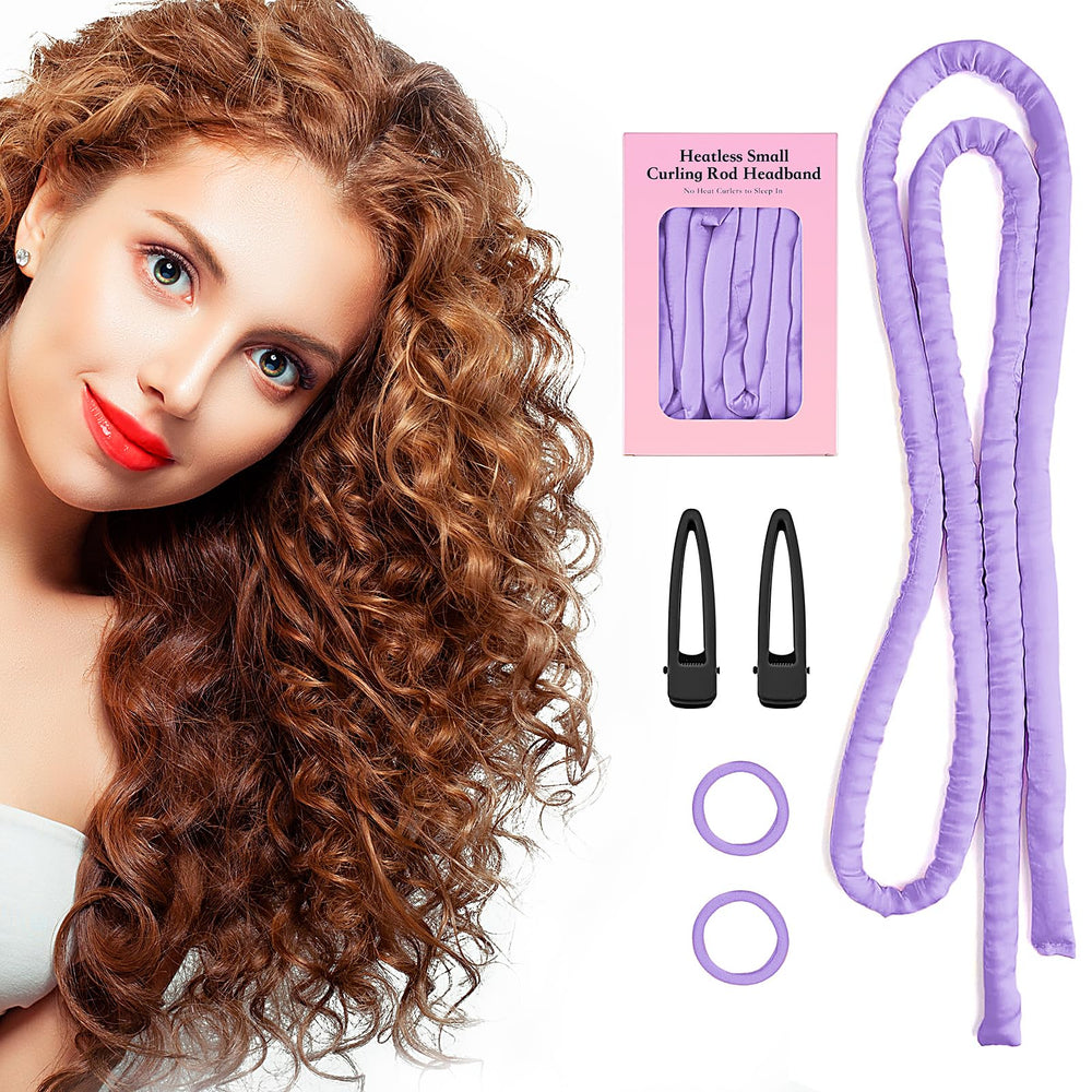 Flylipu banda de cabello sin calor, 60 pulgadas, para dormir y lograr rizos naturales.
