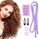 Flylipu banda de cabello sin calor, 60 pulgadas, para dormir y lograr rizos naturales.