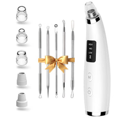 FLYMOOO extractor de puntos negros con 5 accesorios para limpieza facial precisa