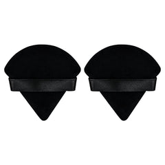 Flytianmy puff triangular negro para un acabado suave y uniforme