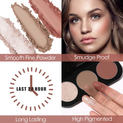 FOCALLURE silky powder blends easily for even color