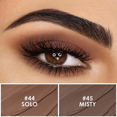 FOCALLURE sombra cremosa tono ahumado marrón, efecto difuminado suave para ojos definidos