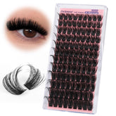 Pestañas esponjosas 100D de Focipeysa, pack 120 piezas para volumen suave