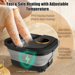FOFOJÔY Foot Spa con control de temperatura para un baño cómodo