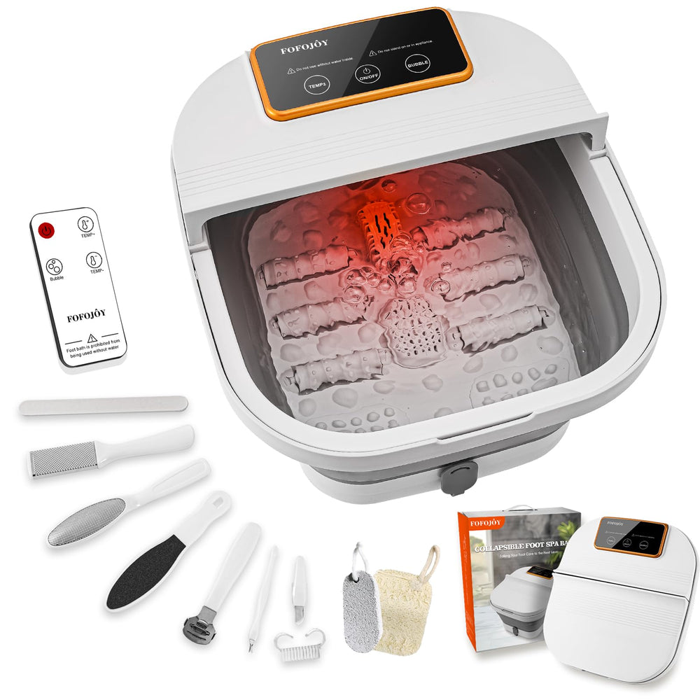 FOFOJÔY spa para pies plegable con calor y control remoto, relajación en casa