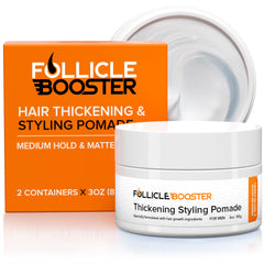 FOLLICLE BOOSTER pomada: empaque práctico para uso diario.