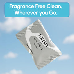 Textura suave de la espuma de FOMIN deja manos limpias.