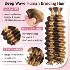 Pelo FONFUNY rizado húmedo y ondulado en color 4/27 para trenzas
