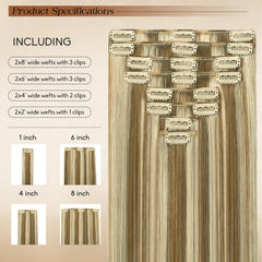 Forede double-weft clip-ins add fuller volume and durable wear