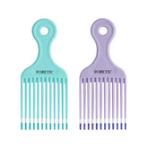 Foretic peine suave para rizos azul, mango ergonómico para desenredar sin dolor