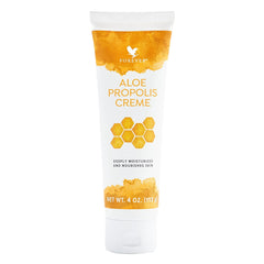 Bote de Forever Living Aloe Propolis Creme con hidratación suave.