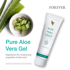 Forever Living Aloe Vera Gelly: ingredientes vegetales que apoyan la salud cutánea.