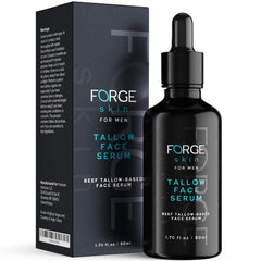 FORGE SKIN Sérum nocturne graisse Wagyu : bouteille élégante pour hydratation nocturne.