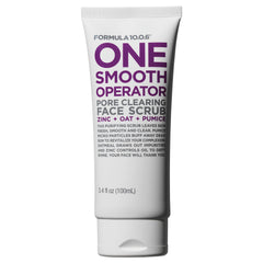 FORMULA 10.0.6 exfoliante operador suave: limpia poros y deja piel suave.