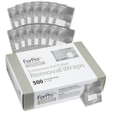 ForPro envolturas con relieve y algodón integrado para retirar esmalte en gel