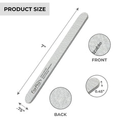 ForPro Zebra Nail File de dos caras para dar forma a las uñas.